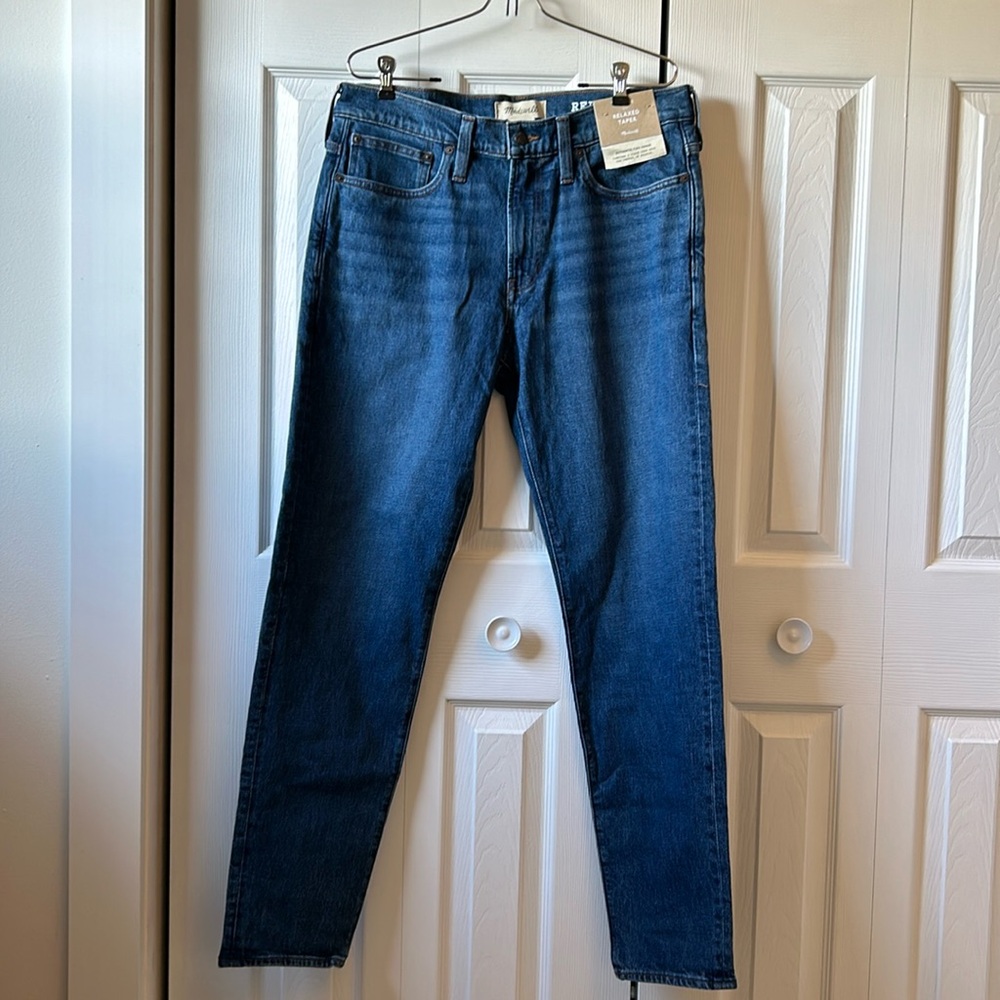 NWT Men’s Madewell RelaxTaper Jean 33x34 Relaxed Tapered